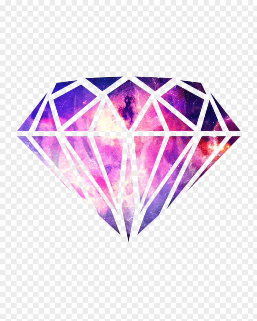 Magenta Symmetry Diamond Background PNG