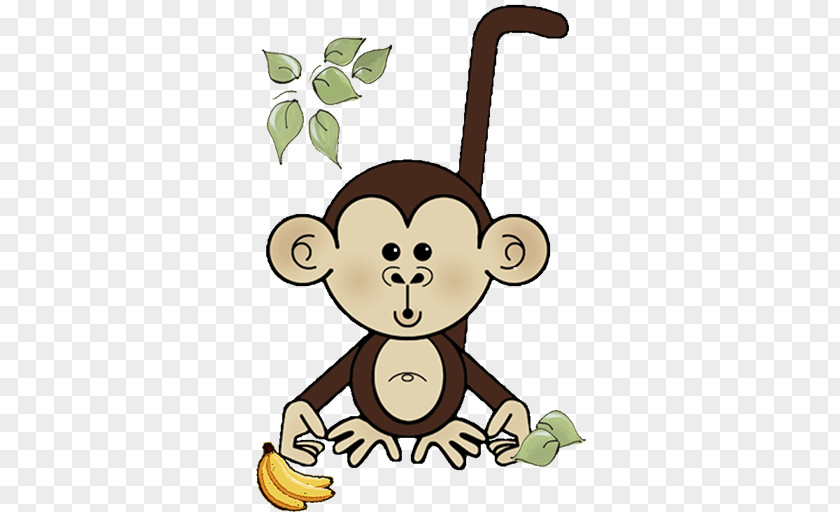 Baby Monkey Sock Shower Clip Art PNG