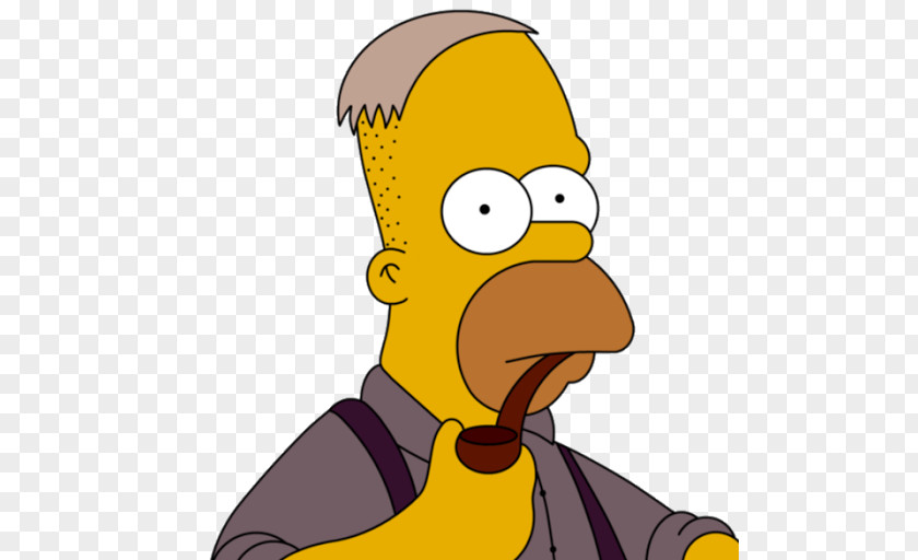 Bart Simpson Grampa Homer Marge Herbert Powell PNG