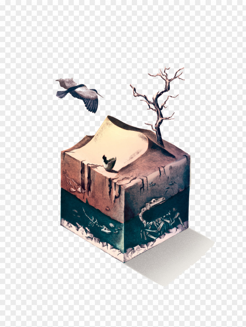 Birds Dead Trees And Sand Euclidean Vector Icon PNG