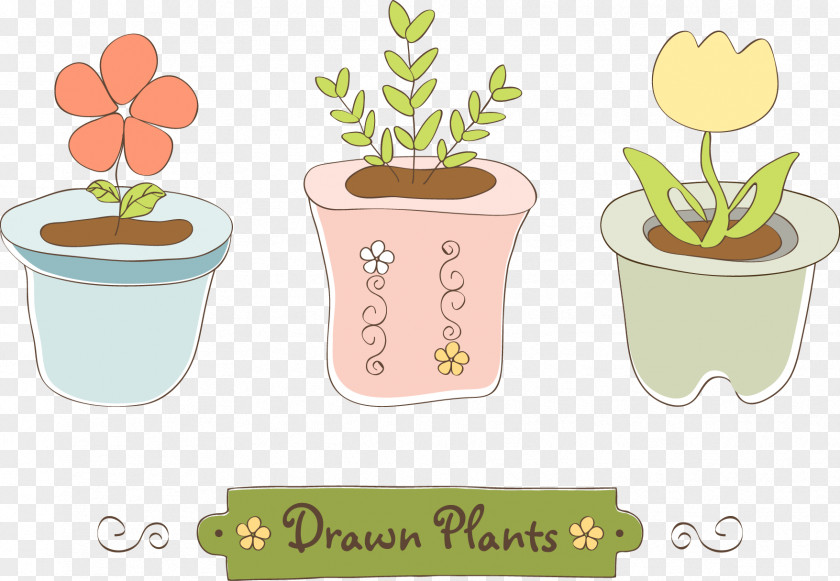 Creative Potted Free Downloads Flowerpot Download PNG