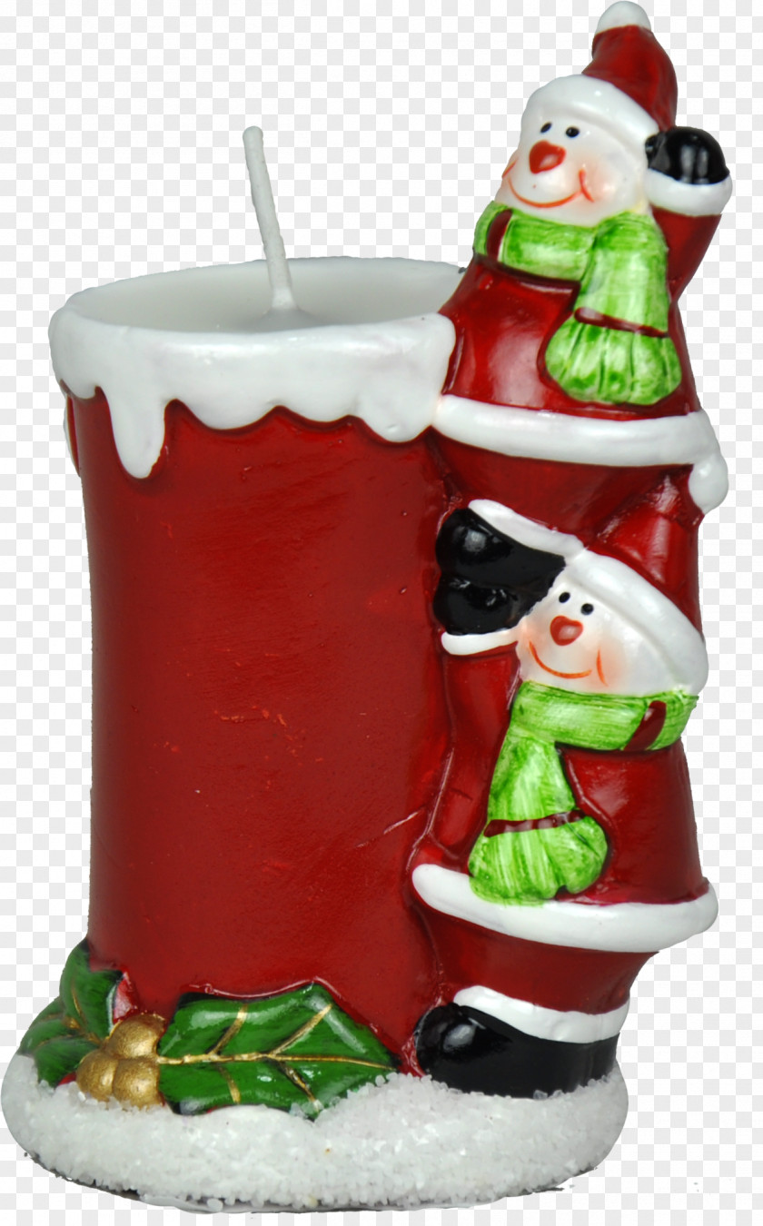 Santa Claus Christmas Ornament Candle Tree PNG