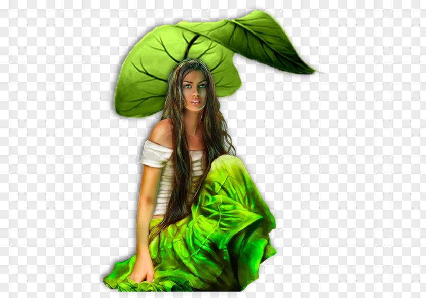 Street With Nature Woman In Green Fairy PlayStation Portable Week PNG