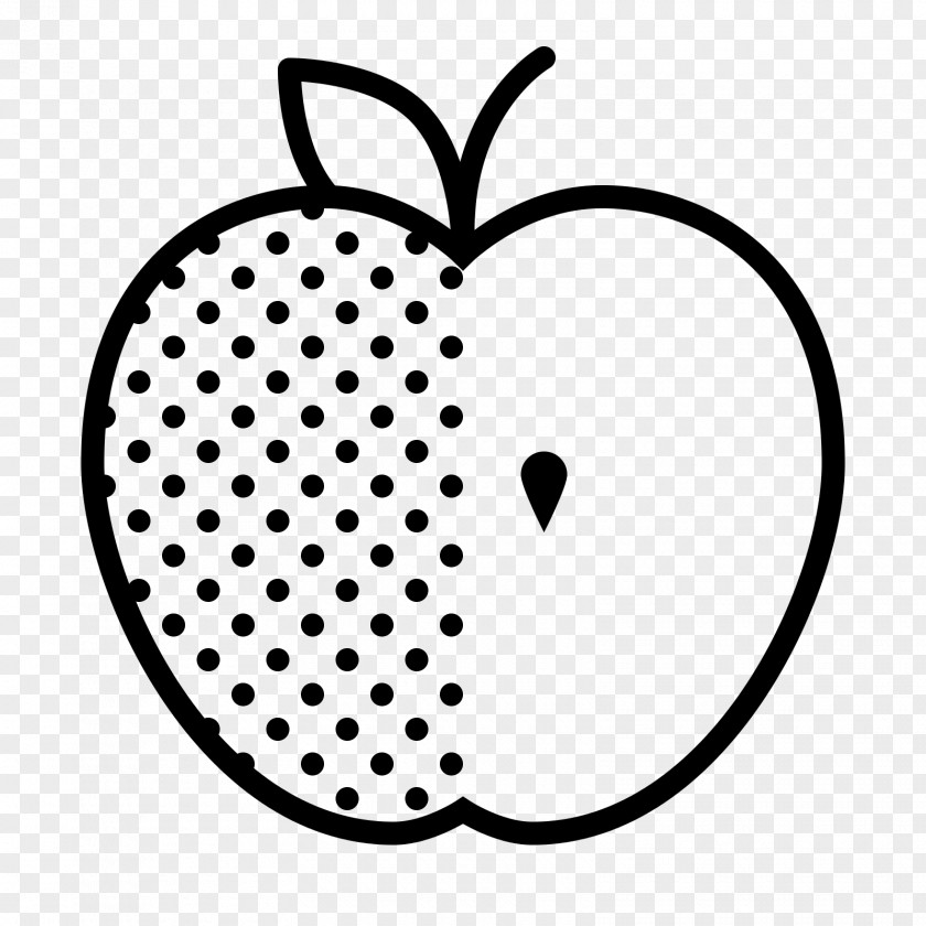 Apple Fruit Pixe;ated Clip Art PNG
