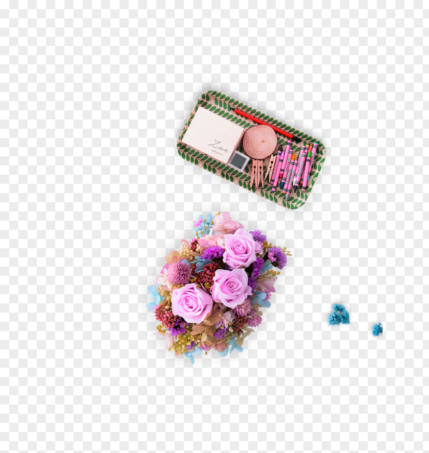 Family Flower Decoration Stationery PNG