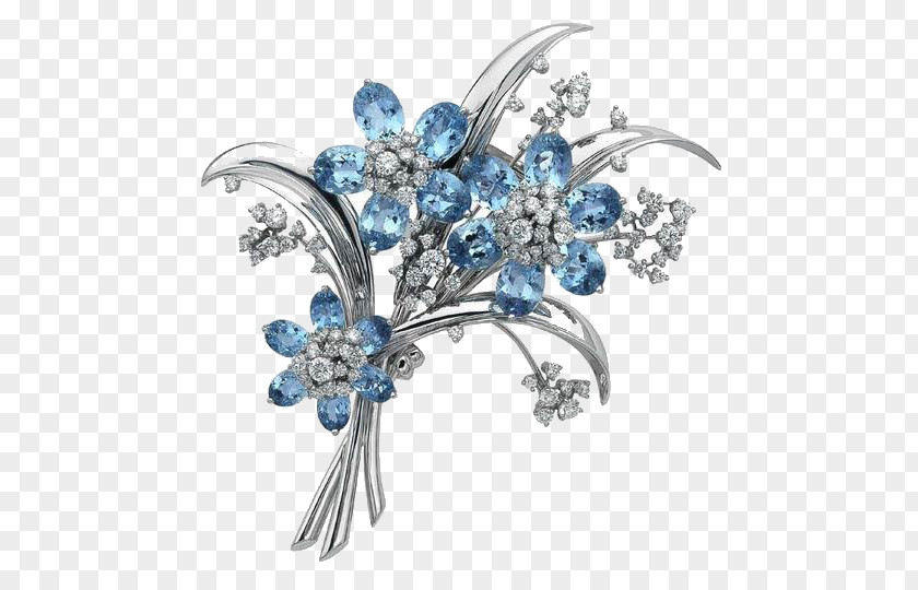 Gem Flower Brooch Van Cleef & Arpels Jewellery Gemstone Luxury Goods PNG