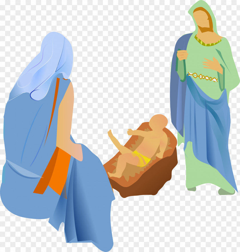Navitity Banner Nativity Scene Clip Art Openclipart Vector Graphics Christmas Day PNG