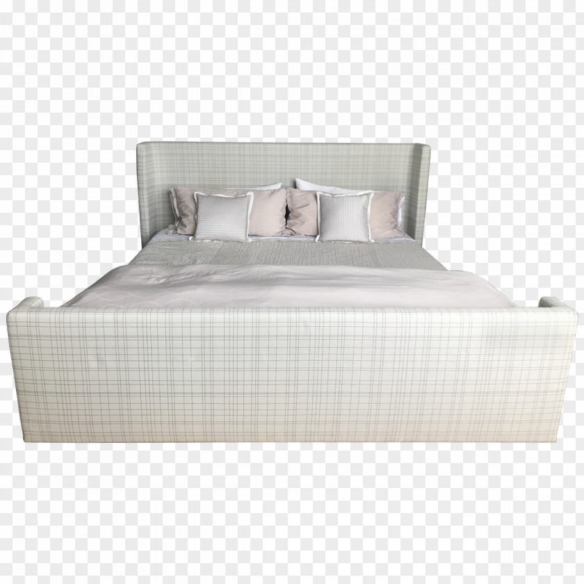 Plaid Bedding Bed Frame Mattress Platform Size PNG