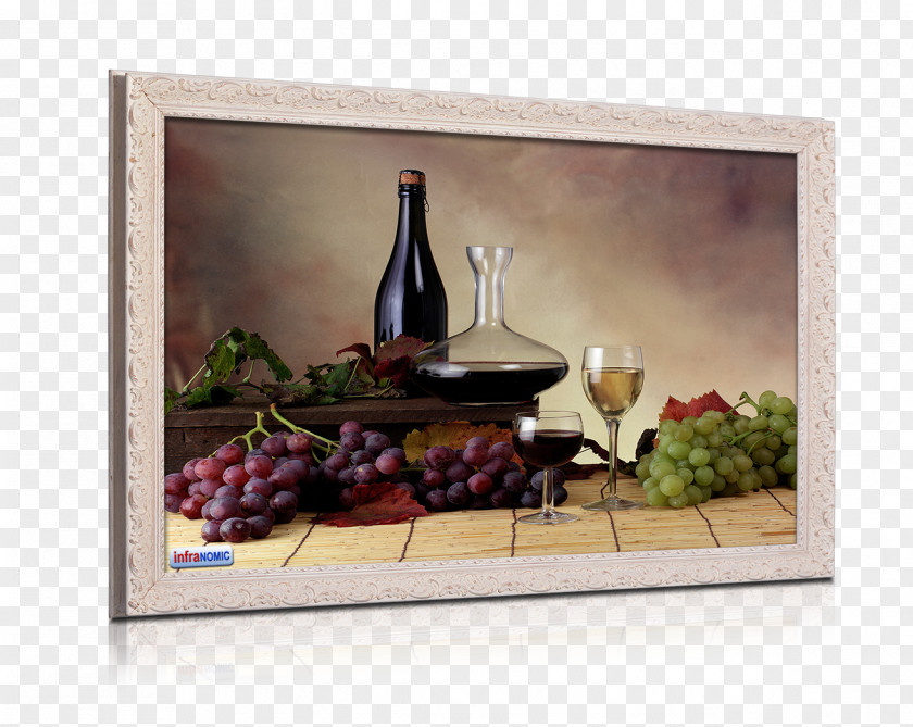 Wine Kitchen Grape Bottle Fire Screen PNG
