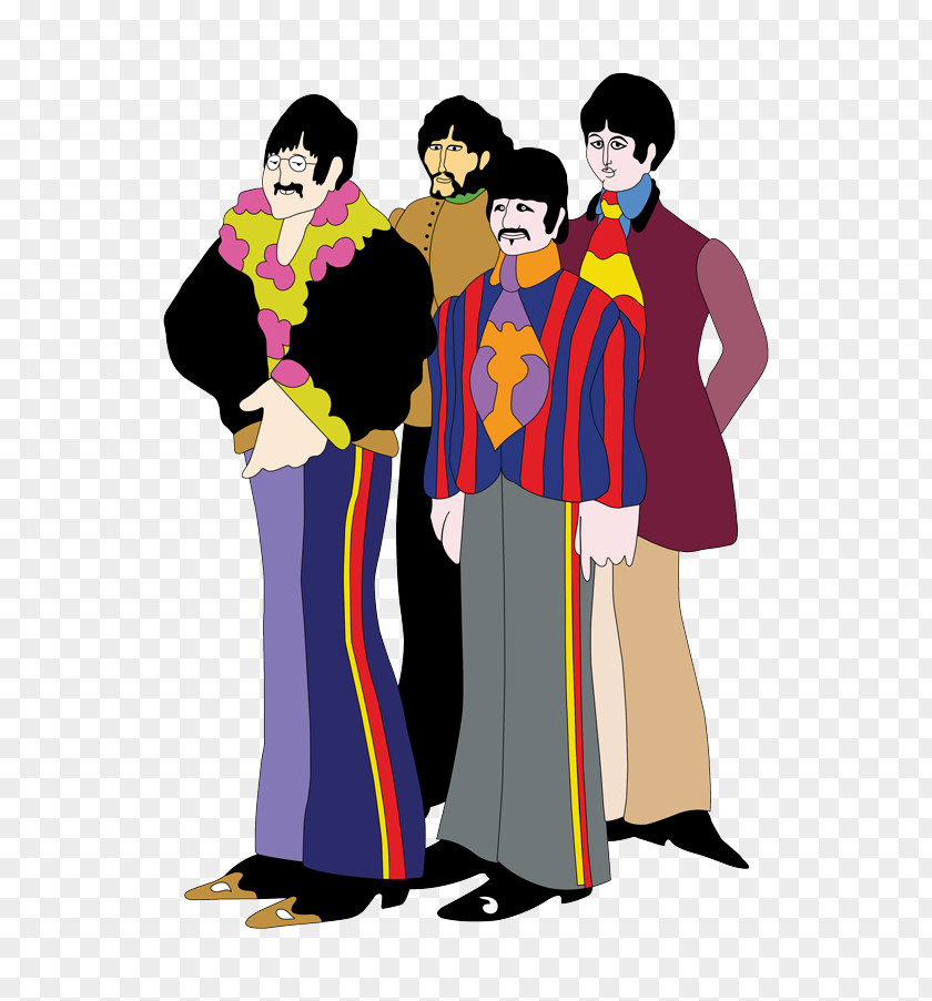 Beatles Poster Yellow Submarine The Magical Mystery Tour Art Painting PNG