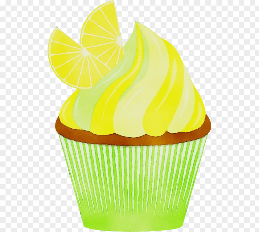Cookware And Bakeware Cupcake Baking Cup Green Yellow Cake Decorating Supply Icing PNG