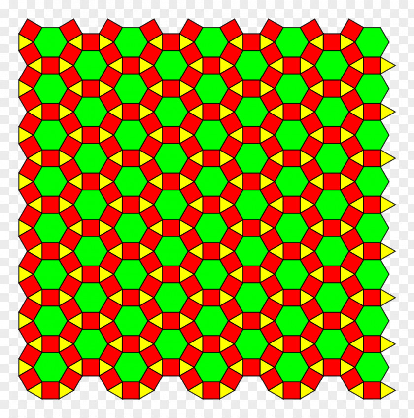 Euclidean Tilings By Convex Regular Polygons Archimedean Solid Uniform Tiling Tessellation Rhombitrihexagonal PNG