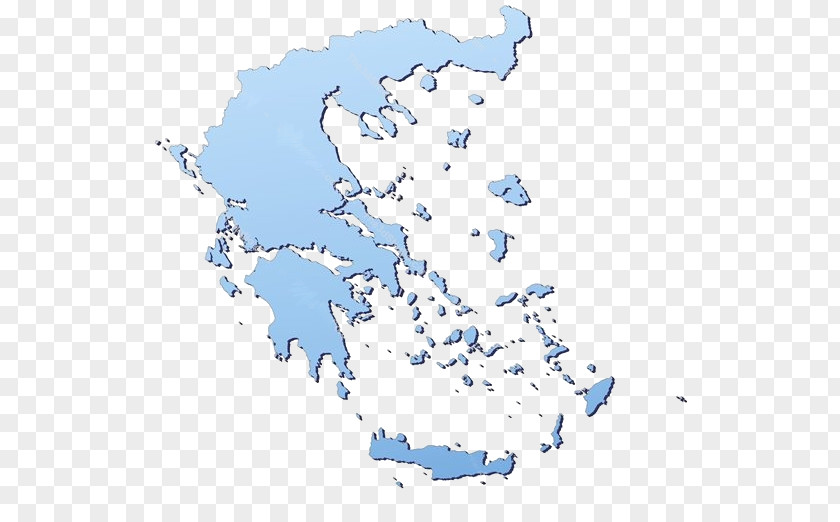 Greece Silhouette Vector Map PNG