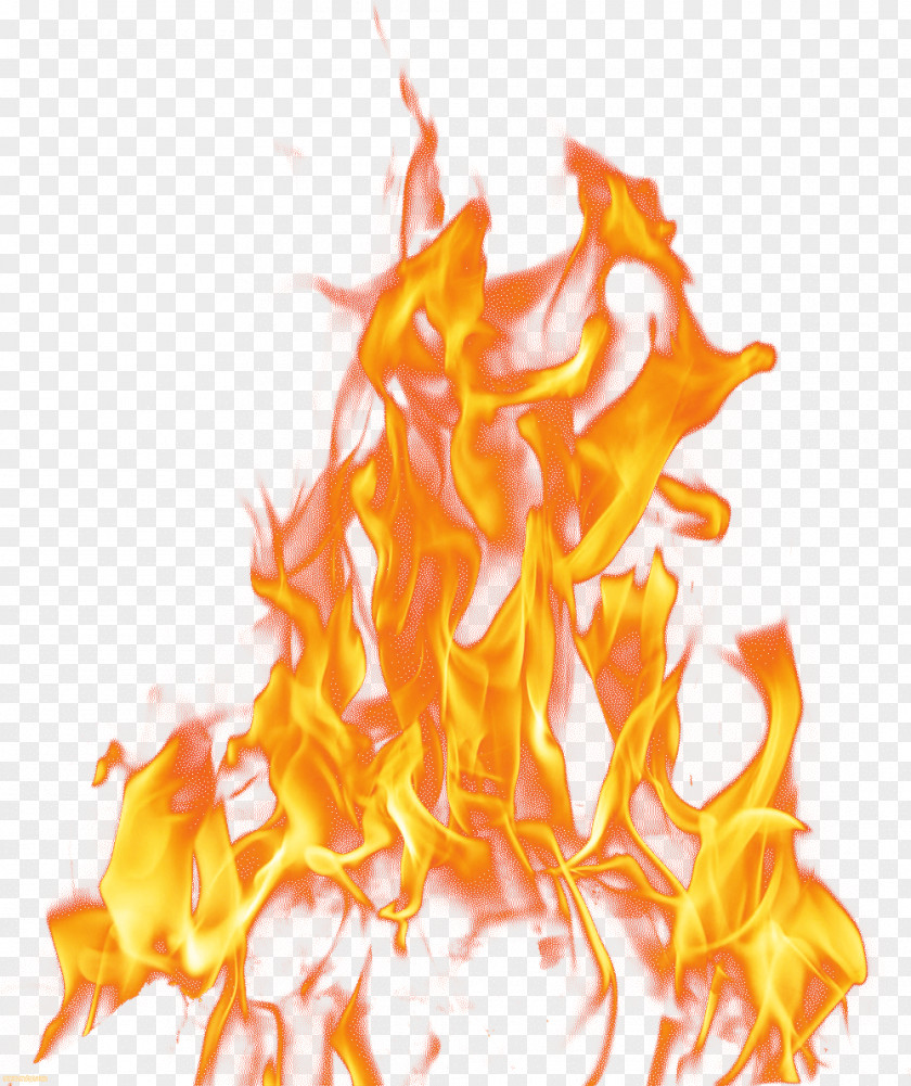 Transparent Layered Raging Fire Flame Light PNG