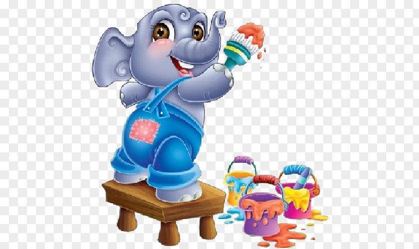 Watercolor Animal Elephant School Elephantidae Animal-made Art Clip PNG