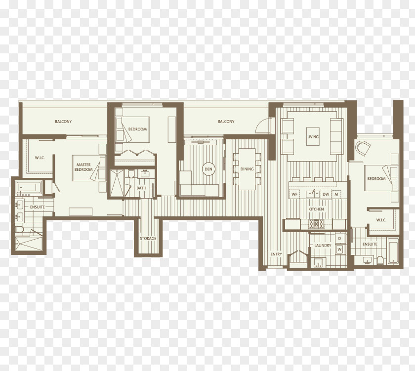 Angle Floor Plan Square PNG