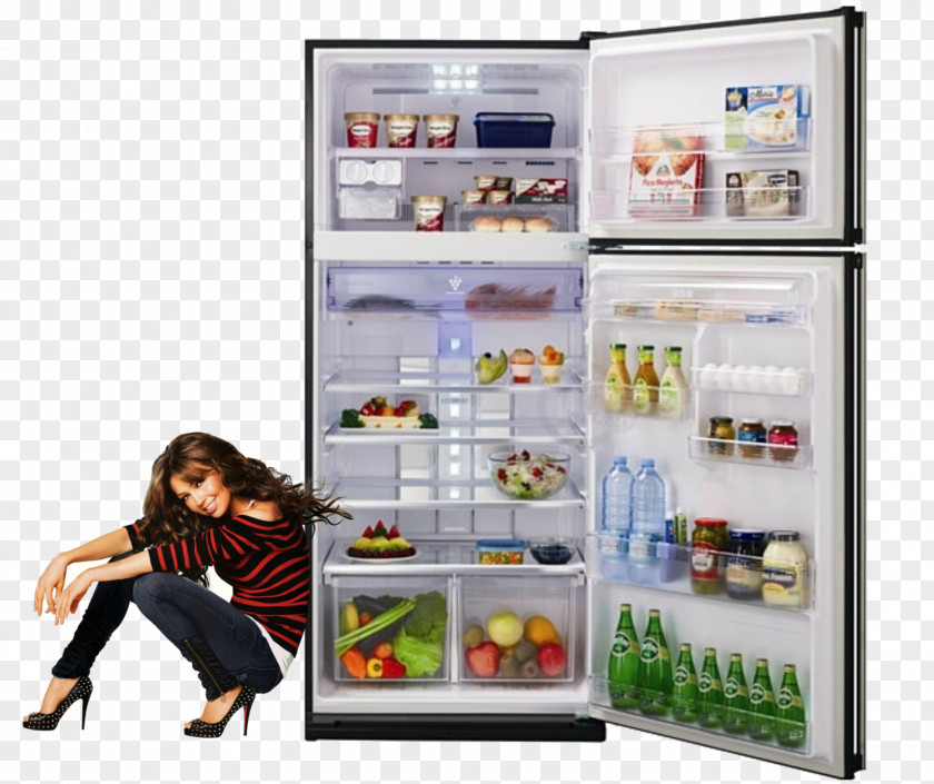 Refrigerator Auto-defrost Door Freezers Home Appliance PNG