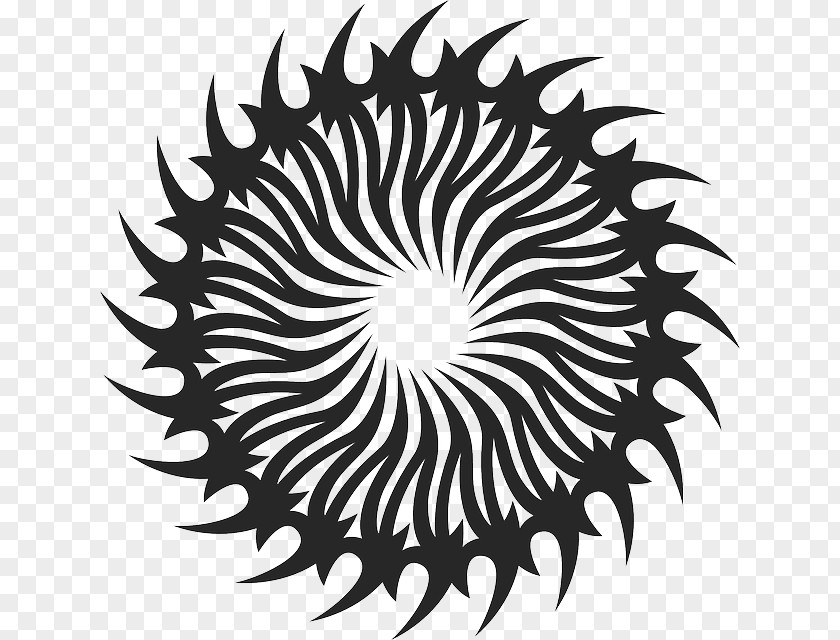 SUN RAY Spiral Drawing PNG