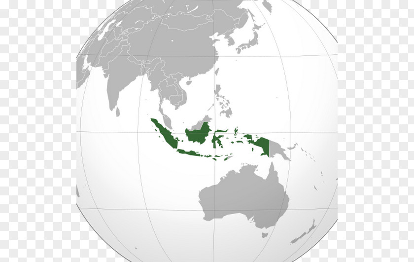 World Map Indonesia Globe PNG