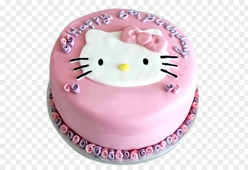 Birthday Cake Hello Kitty Decorating PNG