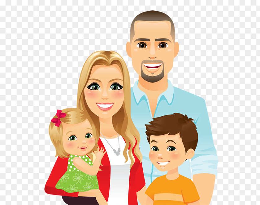 Family Cartoon Daughter Son Clip Art PNG