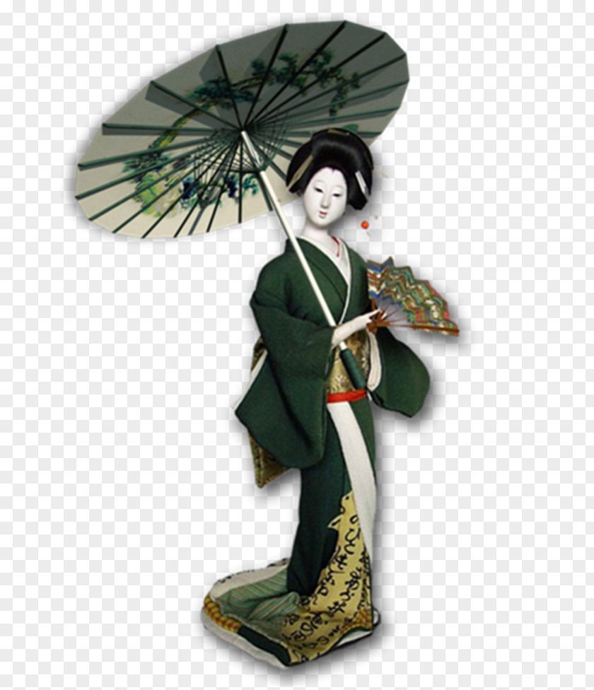 Japan Decorative Silhouettes Geisha Clip Art PNG