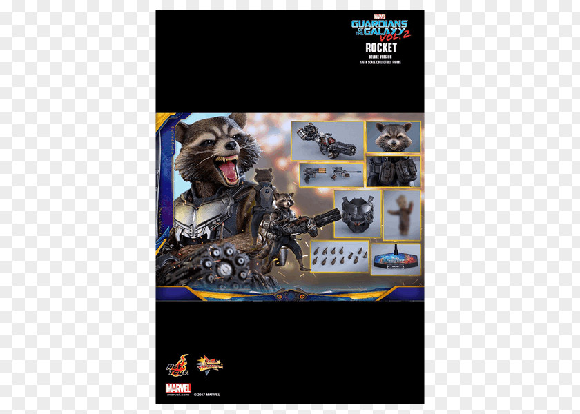 Rocket Raccoon Groot Star-Lord Hot Toys Limited 1:6 Scale Modeling PNG