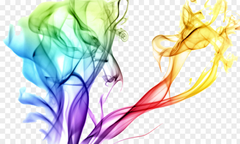 Smoke Desktop Color PNG , Colored Transparent s, multicolored smoke 3D digital illustration clipart PNG