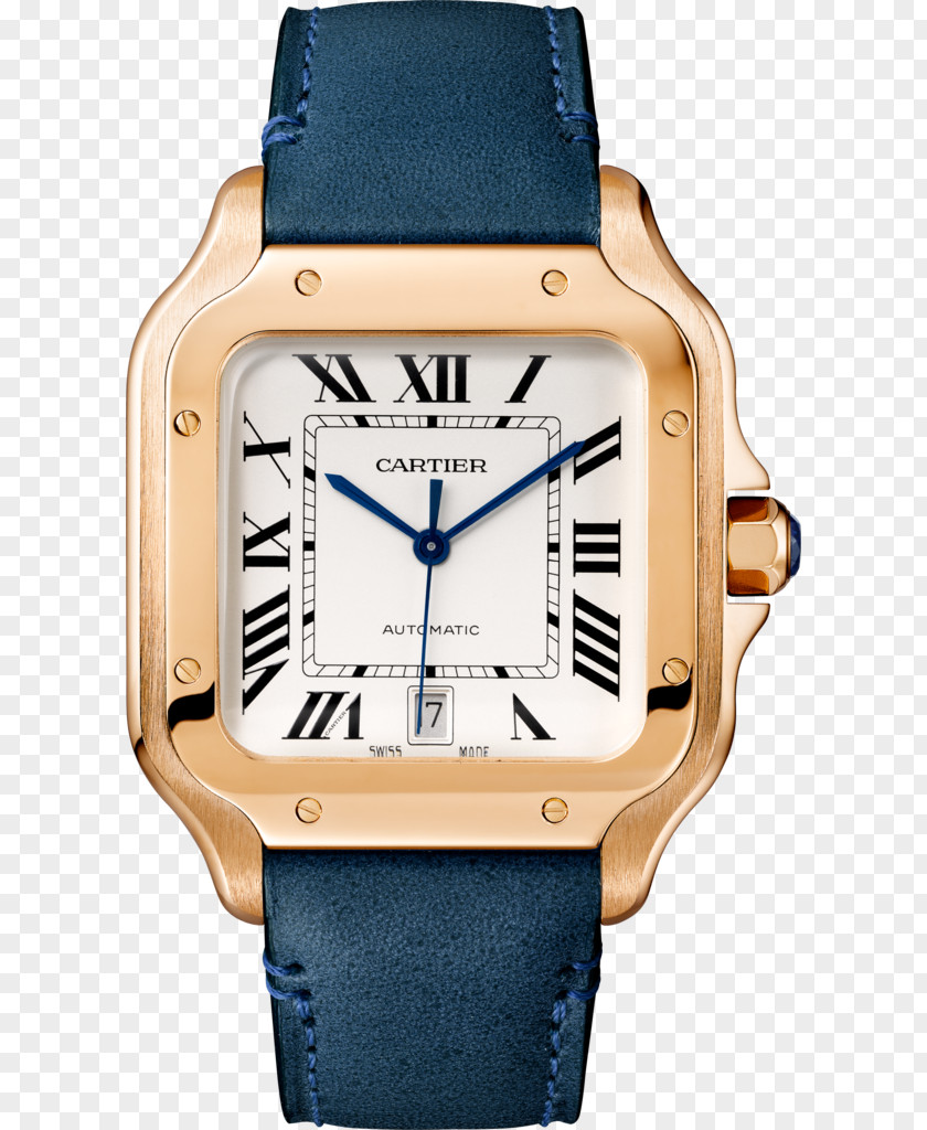 Watch Cartier Santos Movement Tank PNG