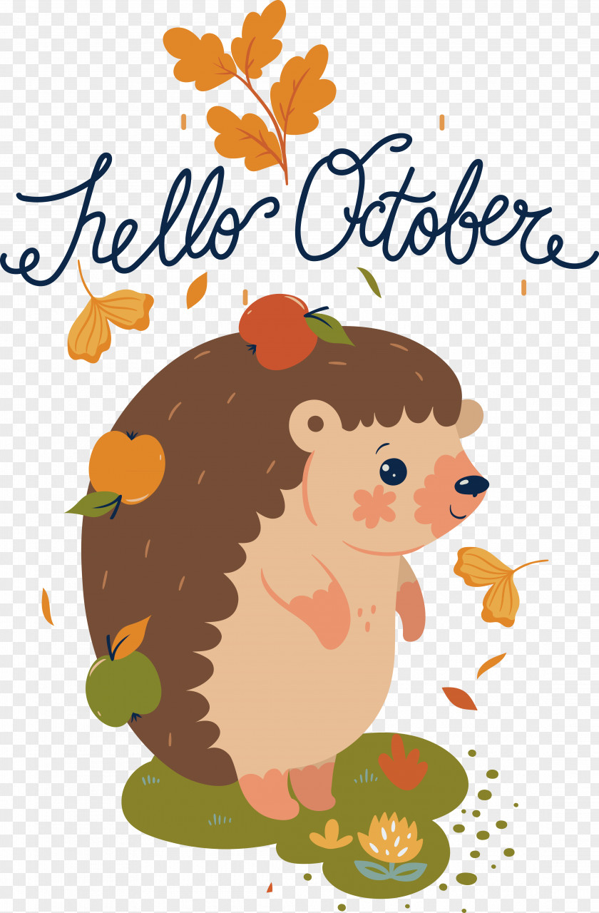 Autumn Drawing Vector Poster Spring PNG