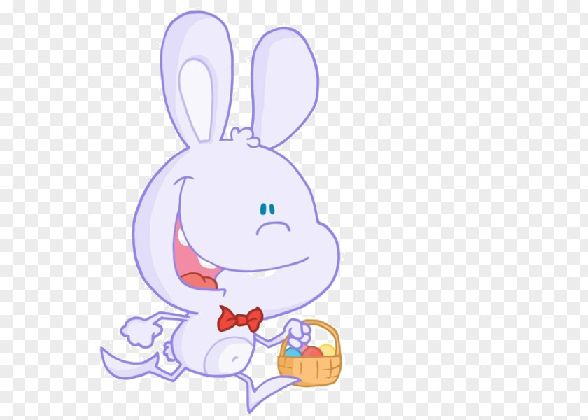 Cartoon Rabbit Basket Easter Bunny Royalty-free Clip Art PNG