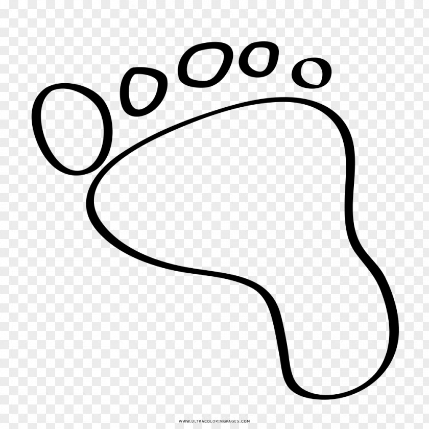 Coloring Book Drawing Black And White Foot Line Art PNG