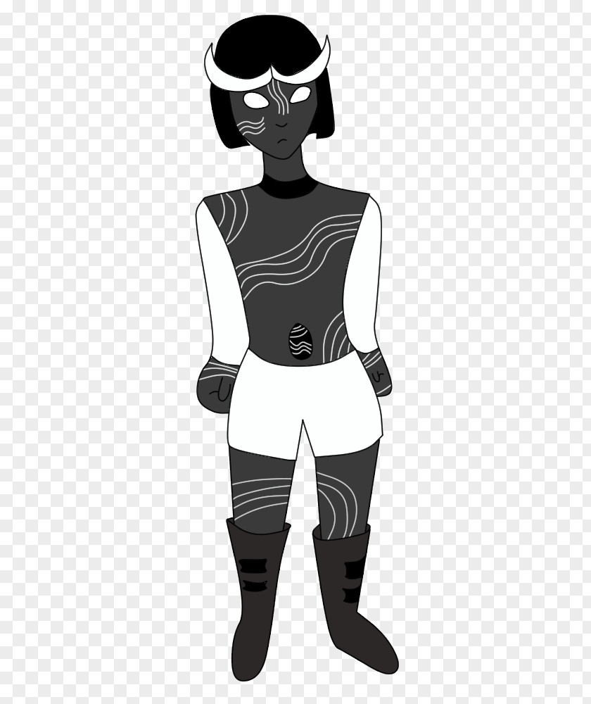 Black Onyx Cartoon Silhouette Shoulder PNG