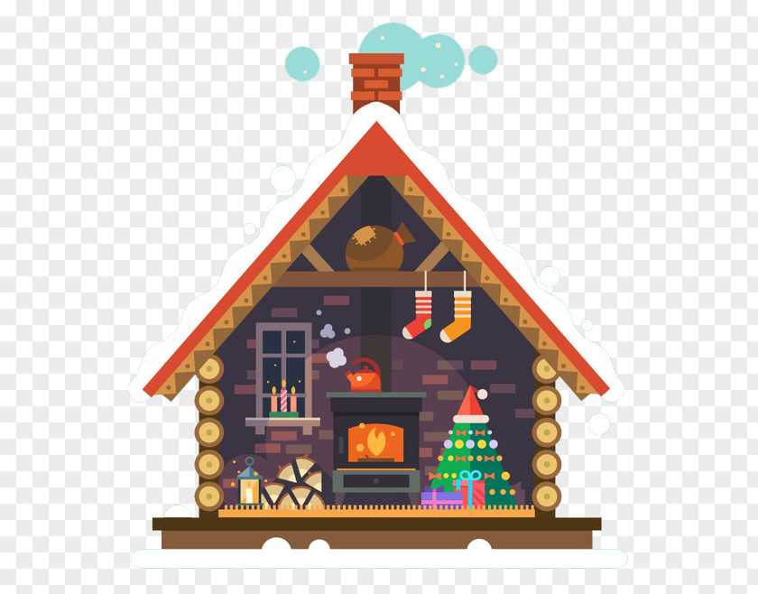 Christmas Cottage PNG