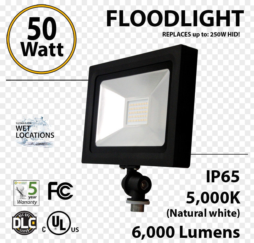Luminous Efficiency Floodlight High-intensity Discharge Lamp LED Lumen PNG