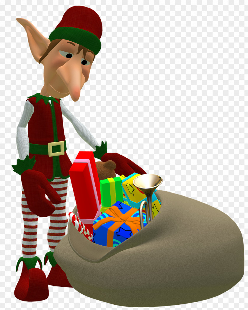 Play Vehicle Christmas Elf Cartoon PNG