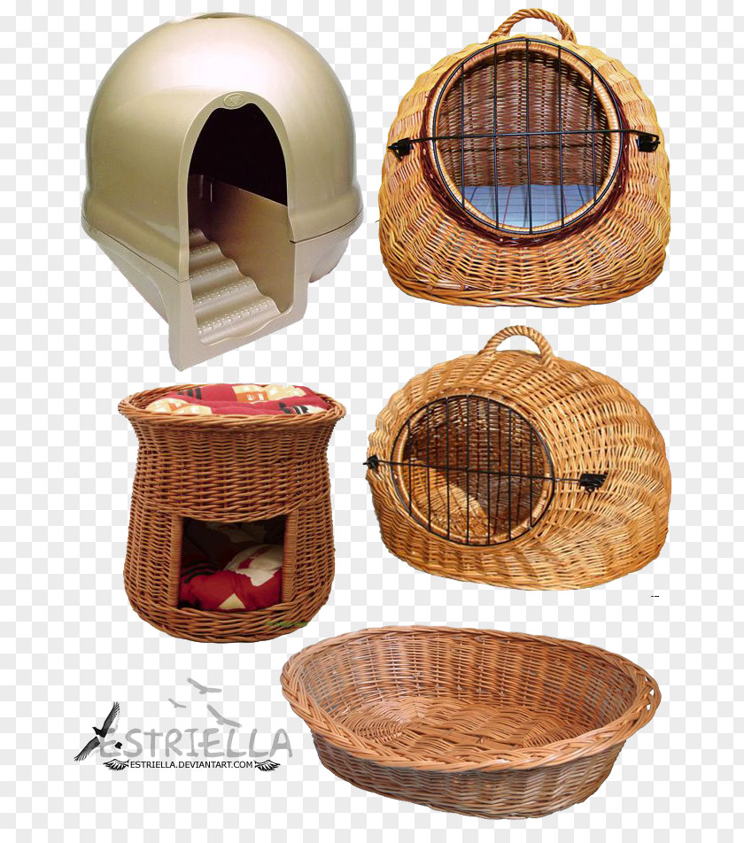 Pet Accessories Wicker Transport Basket Allegro PNG