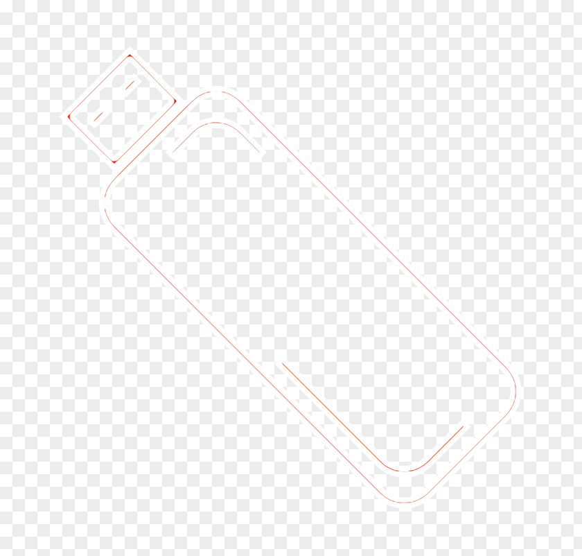 Rectangle Shopping Icon Flashdisk Outline Red PNG