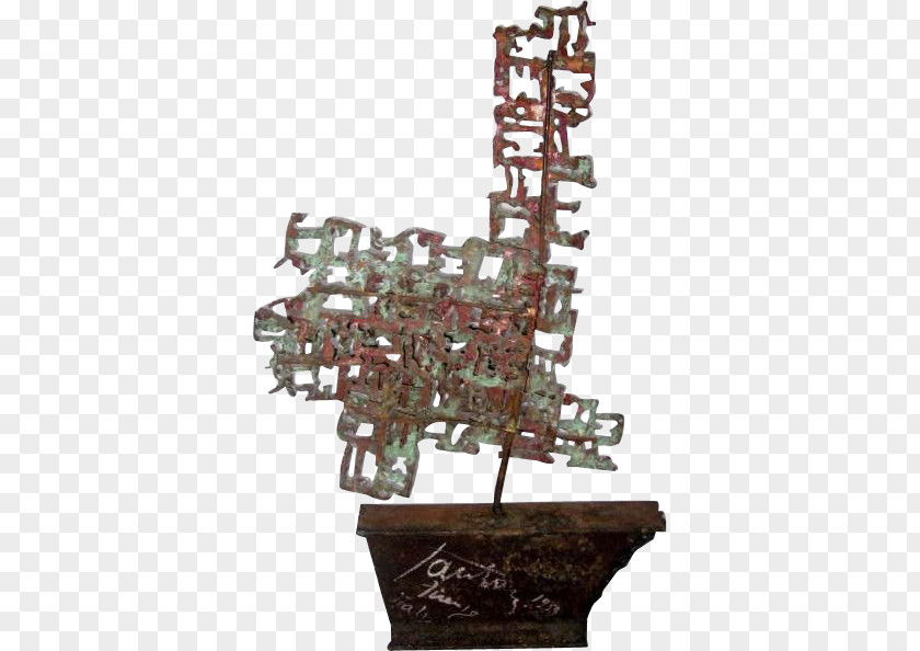 SCULPTURE TOP VIEW Modern Sculpture Bronze Statue Brutalist Architecture PNG