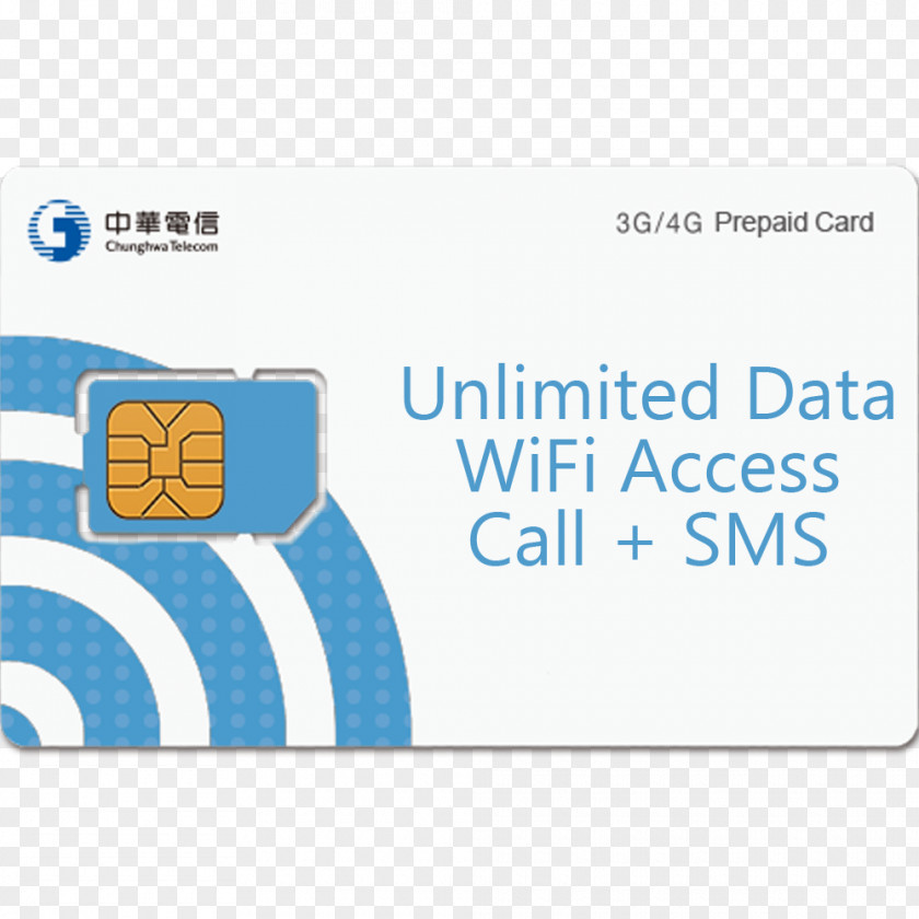 Taiwan Card Subscriber Identity Module Chunghwa Telecom Prepaid Telephone Call Prepay Mobile Phone PNG