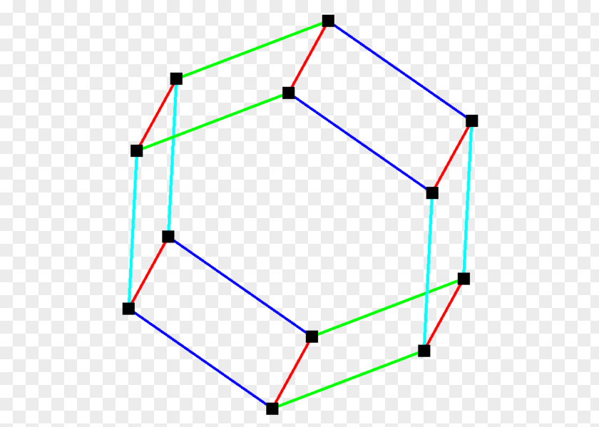 Angle Line Point Hexagonal Prism PNG