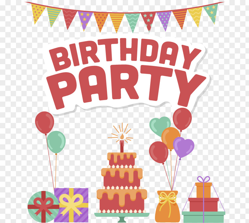 Birthday Party Posters PNG