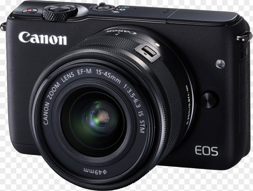 Camera Canon EOS M10 Mirrorless Interchangeable-lens EF-M 15–45mm Lens PNG