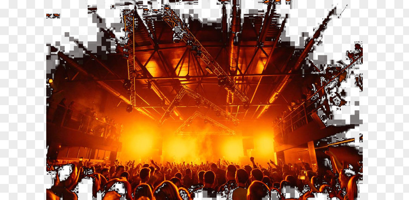 Enthusiastic Crowd Concert Stage PNG crowd concert stage clipart PNG