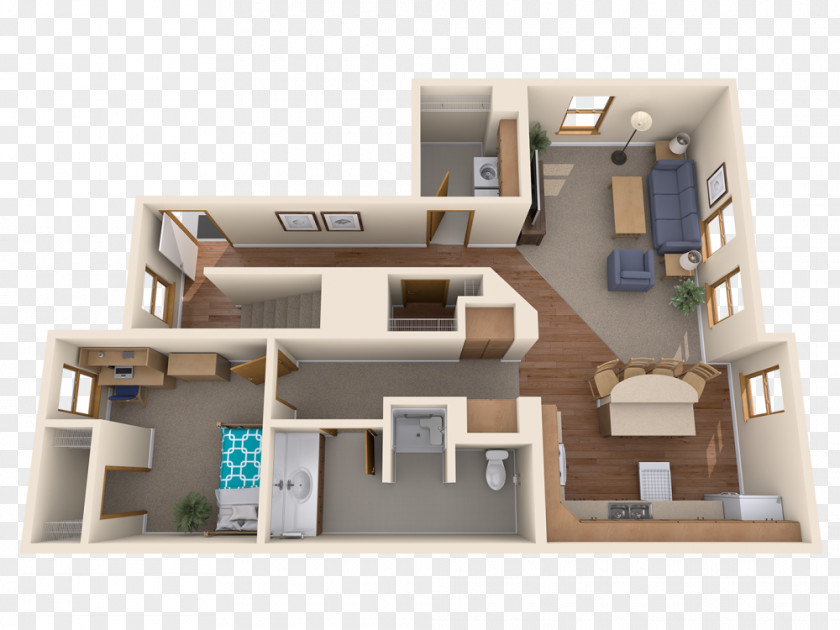 House Architecture Floor Plan Facade PNG