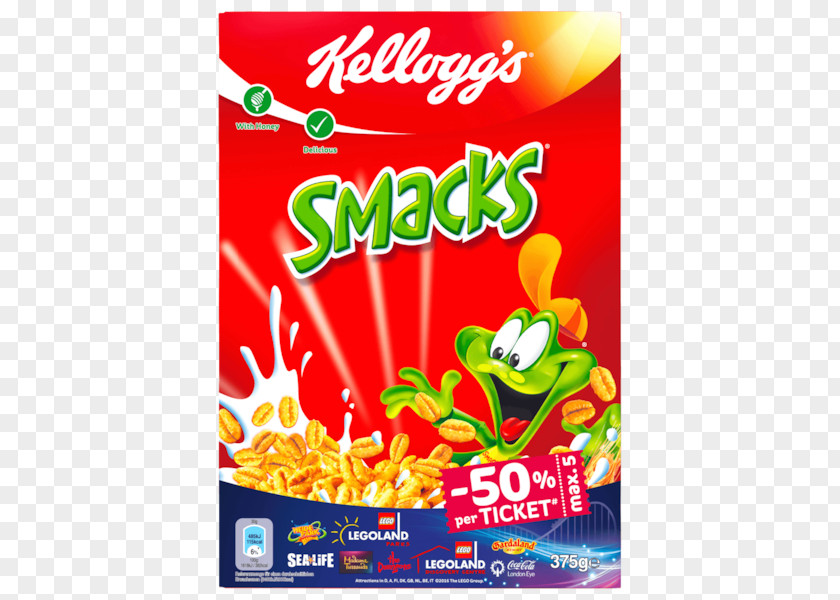 Milk Honey Smacks Breakfast Cereal Muesli Kellogg's Corn Flakes PNG