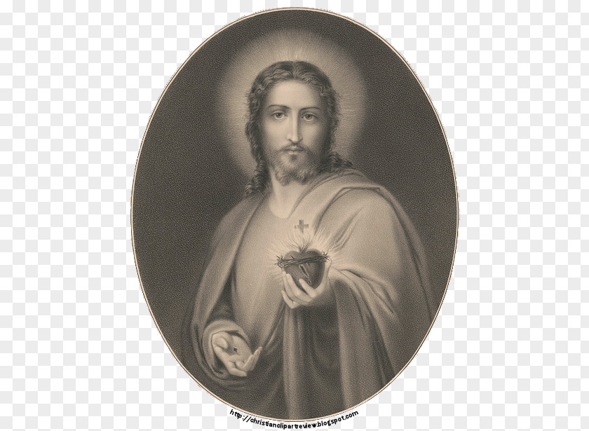 Sacred Heart Of Jesus Portrait A Young Man Work Art Charlotte Mecklenburg-Strelitz PNG