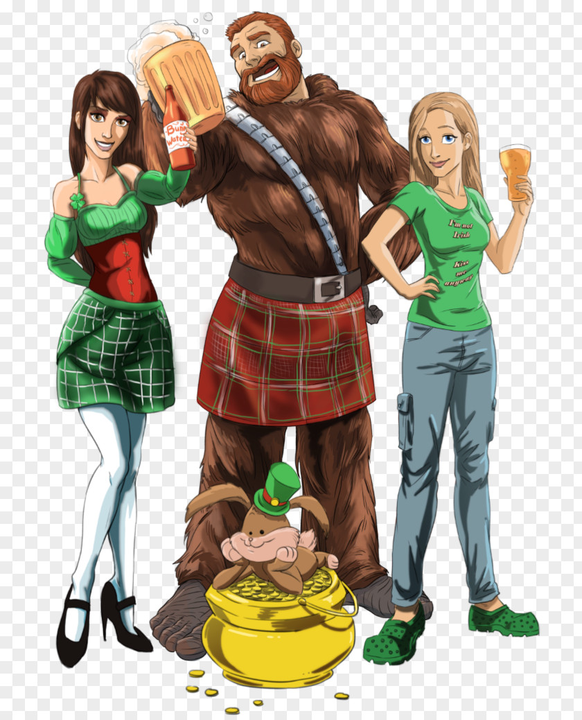 Saint Patrick The Simpsons: Tapped Out Patrick's Day Cletus Spuckler Wookiee Leprechaun PNG