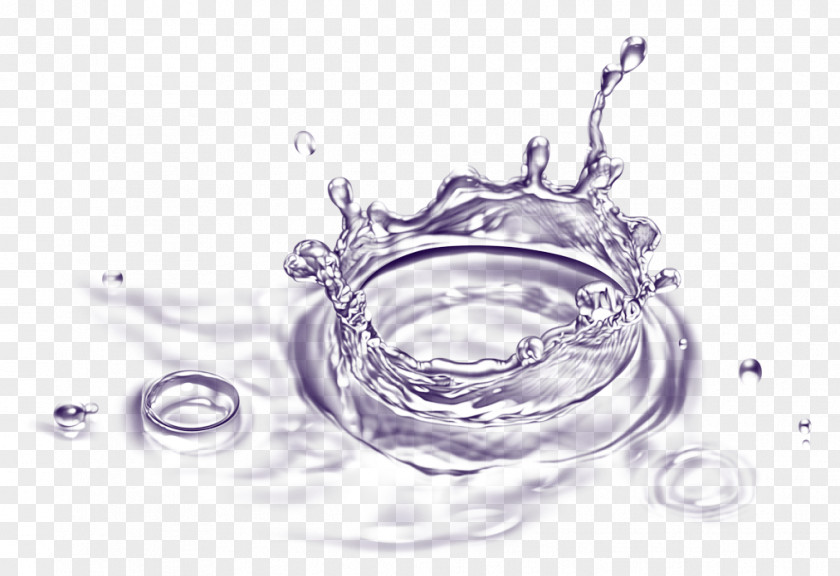 Water Mineral Drop PNG