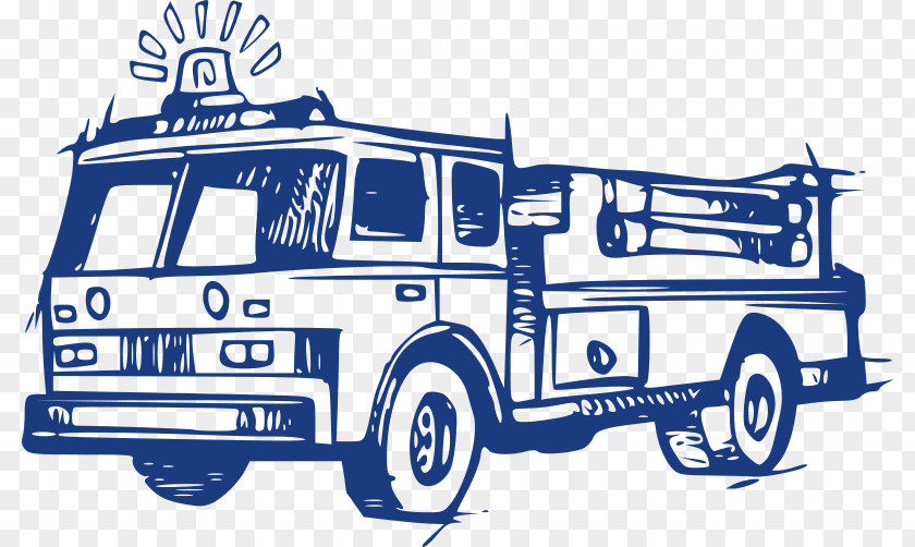 Fire Truck Engine Siren Department Clip Art PNG